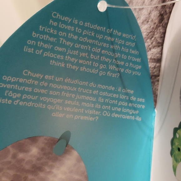 Squishmallow 8" Chuey the Dinosaur - Picture 4 of 4